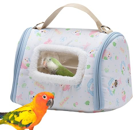 Transportador para pájaros - Caja de transporte portátil para loro con ventana, transportador de aves salvajes - para periquito y periquito periquito y canarios senderismo camping
