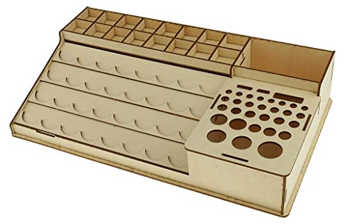 Sharplace Wooden Epoxy Tools Storage Stand Holder Bottle for Hobbies #4