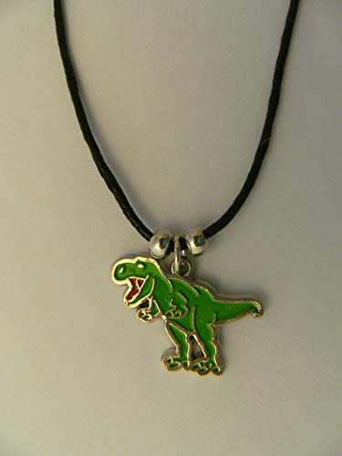 Unbekannt Kette T - Rex Modeschmuck Anhänger emailliert Tier Tiere Dinosaurier