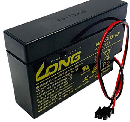 Kung Long Akku WP0.8-12H 12V 0,8Ah Molex Stecker kompatibel Heim & Haus Solar Rollladen AGM Blei Batterie