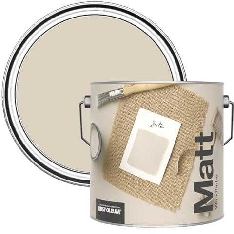 Rust-Oleum Colours Matt Emulsion Wall and Ceiling Paint - Hessian 2.5L