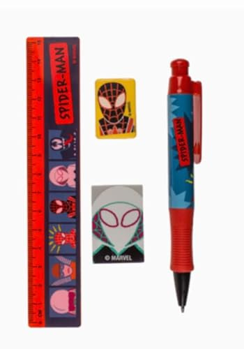 Auswahl Schreibwaren Varzi seit 1956 Set Spider Man benutzerdefinierte Federmäppchen mit Gummi Anspitzer Stift und Radiergummi