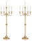 Candélabres de Mariage Candélabres de Sol Hauts - 2 Candélabres Doré 5 Bras Inweder 88cm Bougeoirs en Spirale en Métal Bougeoirs Antiques pour Centres de Table de Noël Événements Cérémonie