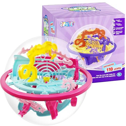 Kugellabyrinth - 3D Maze Puzzle Ball Mit 110 Level, Geschicklichkeitsspiel, Balance Spiel, Labyrinth-Spiel