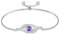OCJ Amethyst Unendlichkeitszeichen Armband Damen 925 Sterling Silber Infinity Februar Geburtssteine Armband Unendlichkeit Schmuck Geburtstag Muttertag Geschenk für Frauen Sie Mama