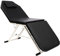 Xingfx Camilla de masaje plegable con ajustable 70°+45° y almohada, capacidad de carga de 250 kg, portátil, plegable en 3 zonas, para spa, cosméticos, hogar, 182 x 61 x 60 cm, color negro