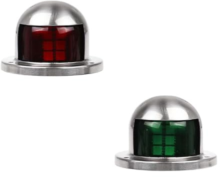 2 pièces Led Pour Bateau,Marine Lampe Des Signalisation,Lampes De Navigation,Feux de Navigation,Feux de Navigation de Bateau,Feux Navigation Bateau,Adecuado para barcos, yates, etc.(Rouge, Vert)