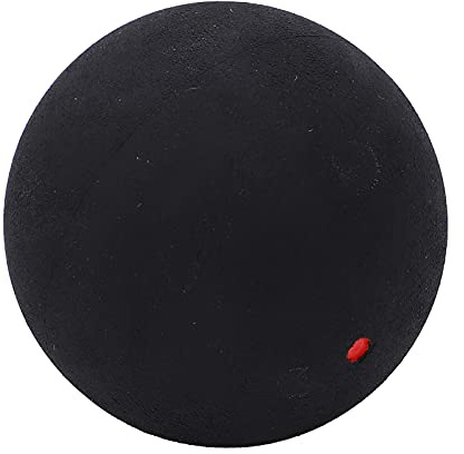 HERCHR 4 PCS Ball de Squash en Caoutchouc Professionnel, Balle de courge d'entraînement à Rebond de 37 mm pour l'entraînement en compétition débutante (Point Rouge Unique)