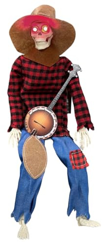 Squelette De Banjo Avec Squelette Lumineux Et Amusant