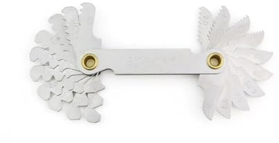 Calibre de paso de rosca, Calibre de paso rosca 60 grados Métrico 55 Acero al carbono 20(Degree Metric)