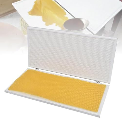 Bivax-foundationsmaskin för biodling, manuell form för vaxpräglingsark 41,5 x 19,5 cm, lätt att ta isär, perfekt för grundproduktion