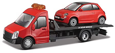 Bburago - Werkzeugwagen mit Auto Realistisches Werkzeugwagen-Modell im Maßstab 1:43 (zufällige Auswahl aus den verfügbaren Modellen), empfohlenes Alter 3+ Jahre