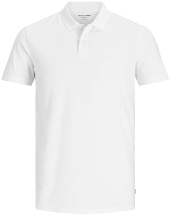 Jack & Jones Jjebasic Polo SS Noos - Camiseta para Hombre, Blanco , Talla XS