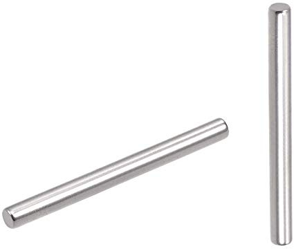 Yesallwas 100pz Spina Centraggio 2 mm x 22 mm Cilindrica Perno , in acciaio inox 304, perno di supporto in metallo per fissare elementi utilizzati in una posizione precisa (2 mm x 22 mm, 100 pezzi)