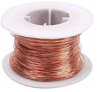 Pure Kupferdraht, 0,4/0,5/0,8 mm 250g T2 Blanker Reines Kupfer Basteldraht, DIY Craft Weicher Nackter Kupfer Draht mit Gute Wärmeleitfähigkeit und Korrosionsbeständigkeit(zufällig rollen) (0.4mm 250g)