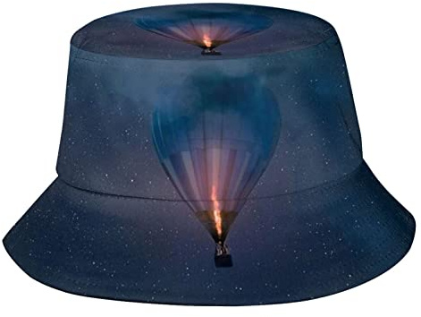 Balloon Bucket Hat Hot Air Balloon Hat Wide Brim Packet Fisherman Cap Travel Beach Sun Hat Outdoor