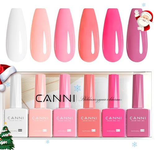 CANNI Esmaltes Semipermanentes de Uñas en Gel 6 Color