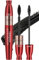 Jeffbaubl 4D Seidenfaser-Wimperntusche 4D Silk Fiber Mascara, 2-in-1 Wasserfeste Mascara, Lang Anhaltende Länge und Volumen, Verwischsicheres Augen-Make-up für Frauen (Schwarz)