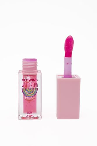 SOY PEPA Lipgloss Sabor Raspberry | Pintalabios Frambuesa Hidratante | Brillo Labial con Ácido Hialurónico, Aceite de Coco, Argán, Manteca de Karité y Vitamina E | No Pegajoso