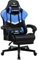 LUCKRACER Gaming Stuhl mit fußstütze Bürostuhl Ergonomisch mit verstellbare Lendenkissen, Kopfkissen Gaming Chair,Höhenverstellbarer Gamer Stuhl, 150 kg Belastbarkeit blau