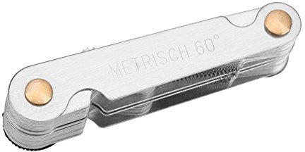 58 Set di misuratori del passo della filettatura della lama Strumento di misurazione metrico SAE Whitworth per identificare con precisione le filettature delle viti