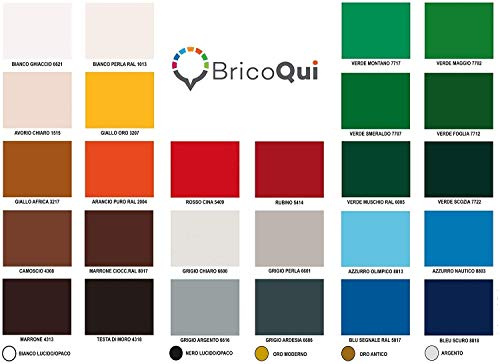 BricoQui SUPER SMALTO SINTETICO DILACK LT.0,75 INTERNI ESTERNI LEGNO FERRO LUCIDO (BLU SEGNALE 5017)