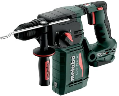 metabo Akku-Kombihammer KH 18 LTX BL 24-18 V, 2.2 J Schlagenergie, SDS-Plus - 3 Funktionen: Bohren, Brushless Motor, Hammerbohren, Meißeln, Vibrationsdämpfung, LED-Licht, staubfreies Bohren