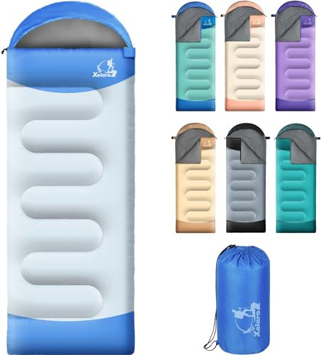 Xelaro Sleeping Bags for Adults Kids - 3 Season Cold&Warm Weather Waterproof Lightweight Sleeping Bags for Camping Hiking Outdoor Travel