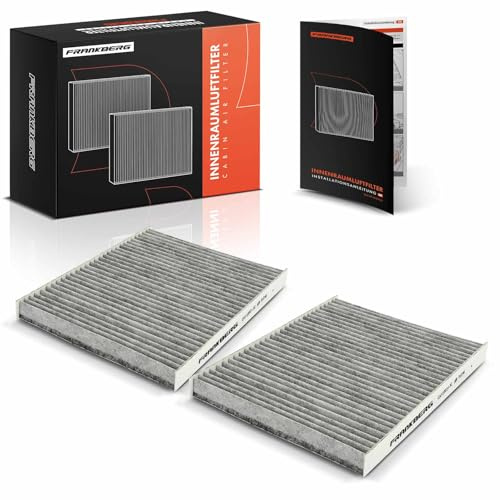 Frankberg 2x Filtro Aria Cabina Filtro Abitacolo Replace# A4538350300 | Compatibile con Fortwo Coupé 453 Twingo III BCA BCM Forfour Compatta 453 Fortwo Cabriolet 453
