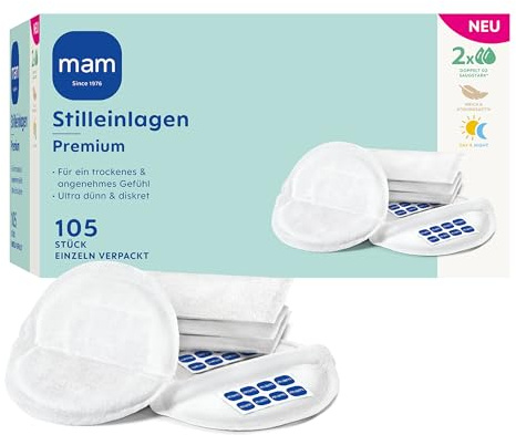 MAM Premium Stilleinlagen, ultra dünn & diskret, 105 Stück