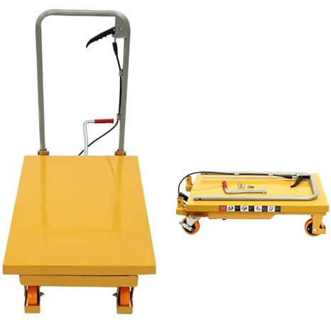 Plataforma Elevadora de Tijera, Elevador Hidráulico Manual, Carro de Plataforma Elevadora para Logística,300kg