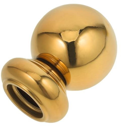 SEWACC Tapas para de Acero Inoxidable con Bola Integrada Dorada Cubiertas Decorativas para Vallas de Jardín y Terrazas Accesorio Duradero y Elegante para Barandillas y Cercados
