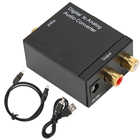 Generic Adaptador Analógico Digital Convertidor óptico Profesional de Reducción de Ruido para Cine en Casa