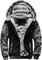 VSUSN Uomo Felpa con Cappuccio Manica Lunga Felpe con Cappuccio Vello Foderato Hoodies con Cerniera Cappotto Giacca Inverno Caldo(Mimetizzazione&Nero,M)