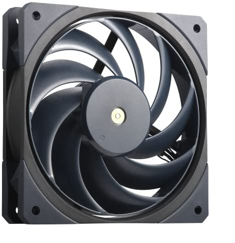 Cooler Master Mobius 120 OC högpresterande sammankopplande ringbladsfläkt, PWM fläkthastighetsväxel, metallmotorhubb, dubbla kullager för PC-fodral, vätske- och luftkylare (MFZ-M2NN-32NPK-R1), svart