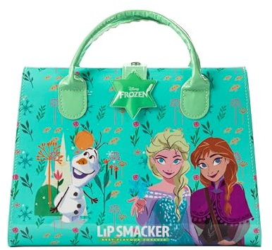Lip Smacker Frozen Weekender Case, ein All-in-One Beauty-Essentials-Set, Bestehend aus Make-up und Accessoires für Gesicht, Lippen, Augen und Haare, 20-teilig für den Perfekten Prinzessinnen-Look
