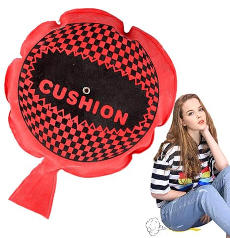Qutalmi 1/4 Pièces Coussin Peteur, Coussins Whoopie, Coussin Peteur Autogonflant, Coussin Whoopee pour Enfantt Et Adultes, Jouet De Farces Drôles, Couleur Aléatoire, Accessoires De Farce d'halloween