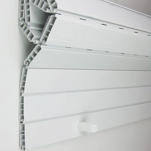 Tapparella Avvolgibile, Tenda avvolgibile in PVC, Persiana | Lama diritta 50 mm | Taglio su misura | Pertoni Tende (Altezza 150 cm x 200 cm (larghezza)