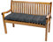 TexDeko® Garden Gartenbank-Auflage 120 x 50 x 8cm wasserabweisend UV - beständig mit Oeko-TEX Zertifikat gesteppt Bankpolster Bankkissen Polsterauflage Sitzpolster Bankauflage Sitzkissen (Anthrazit)