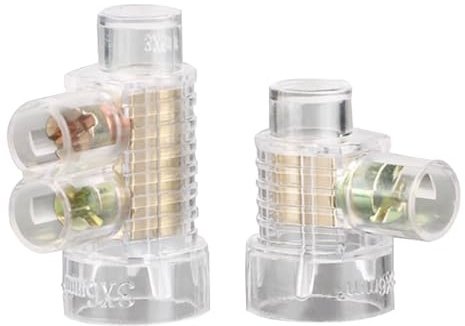 Conector de cable paralelo tipo tornillo, terminal empalme rápido cobre puro 6-10 mm², divisor tapa for conexiones eléctricas Regleta de conexión(B 1.5-10mm² 10PCS)