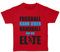 clothinx Kinder Bio T-Shirt Fussball Kann Jeder Handball Nur Die Elite Rot Gr. 128