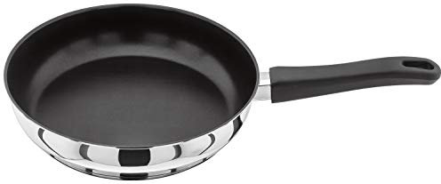 Judge Vista Stainless Steel Non-Stick Medium Skillet Frying Pan 24cm, Induction Ready, Oven Safe, 25 Year Guarantee