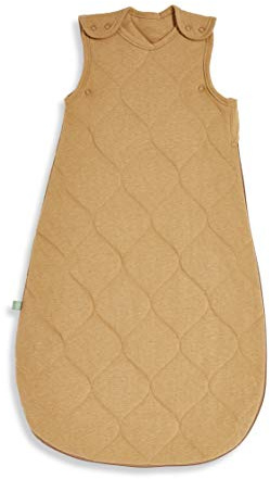 Little Green Sheep Baby Sleeping Bag - Luxury Organic Cotton Blend Sleeping Bags with Side Zip Fastening Poppers, Meets British Safety Standard, Honey, 2.5 Tog 0-6M