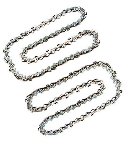 2 x saw chains, 35 cm, 1.1 mm, 3/8 inch, 52 TG compatible with Greenworks GD40CS15, GD40CS15K, GD24X2CS36 48V chainsaw