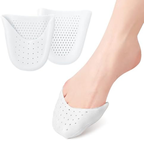 LYQNIHOB 2x Zehenschutz Silikon, weiche Gel Zehenkappen zum Schutz, Polsterung und Entlastung bei Ballett, Spitzenschuhe & Co, Pads aus Silikon Gel für perfekten Halt und Komfort in Ballettschuhen,