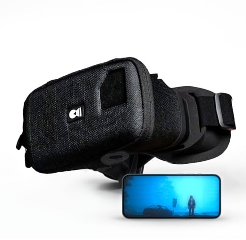 MagiMask VR Headset for Phone | Unibody Lens | HD FPV Monitor Compatible with All Smartphones | Alternative to AR Glasses & VR Goggles