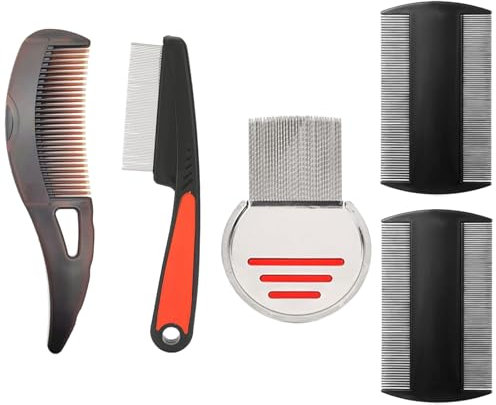 5 Stück Schuppenkamm Set, Kopfhaut Kamm Dandruff Comb Glatzenkamm Schuppen Kamm für effektive Kopfhautpflege Selbstreinigende Massagebürste Passend gegen Schuppen