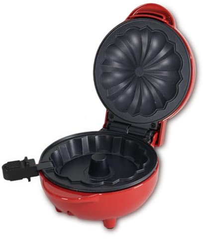 CAIONPLE Mini Máquina para Hacer Pasteles, Calentador Doble Cara, Portátil, para Hacer Pasteles Bundts, Máquina Eléctrica para Hacer Magdalenas para Desayuno, Aperitivos, Enchufe de la UE