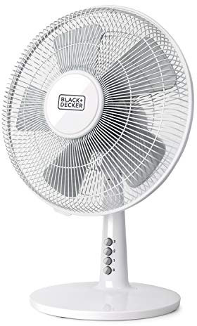 BLACK+DECKER BXEFD40E Ventilateur en plastique, blanc