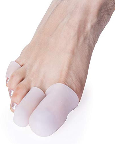 Silikon Zehenschutzkappen 10 Stück - Perfektes Set für Alle Zehen - Perfekter Zehenschutz 5 Paar - Linderung von Hühneraugen Blasen Schwielen und Reibung - 3 Größen Zehenkappen Kappe von Sandine